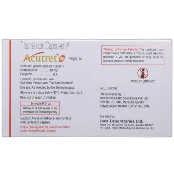 acutret 30mg capsule 10's